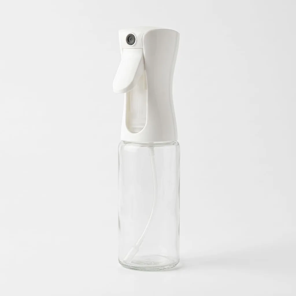 Multipurpose Continuous Fine Mist Spray Bottle (300ml) | Ergonomic Leak-Proof Mister for Hair Care, Home, & Kitchen, Aragonite White, image 1